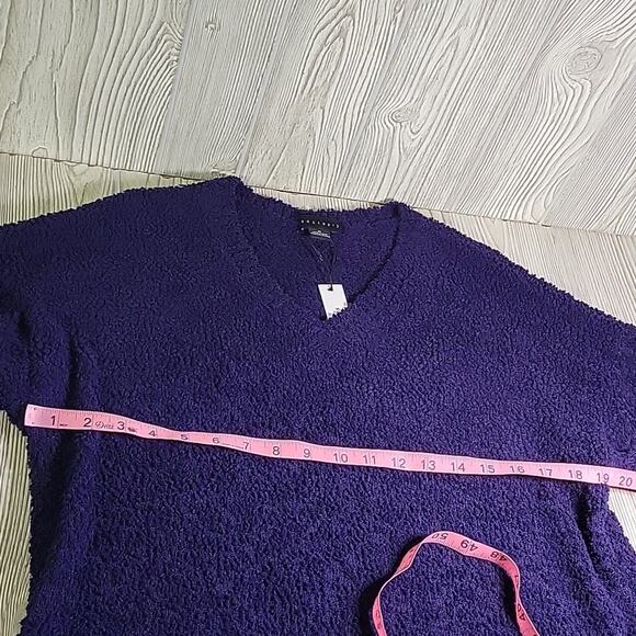 Sanctuary V Neck Knit Sweater Dark Grape Womens Size Medium NWT - Picture 10 of 12
